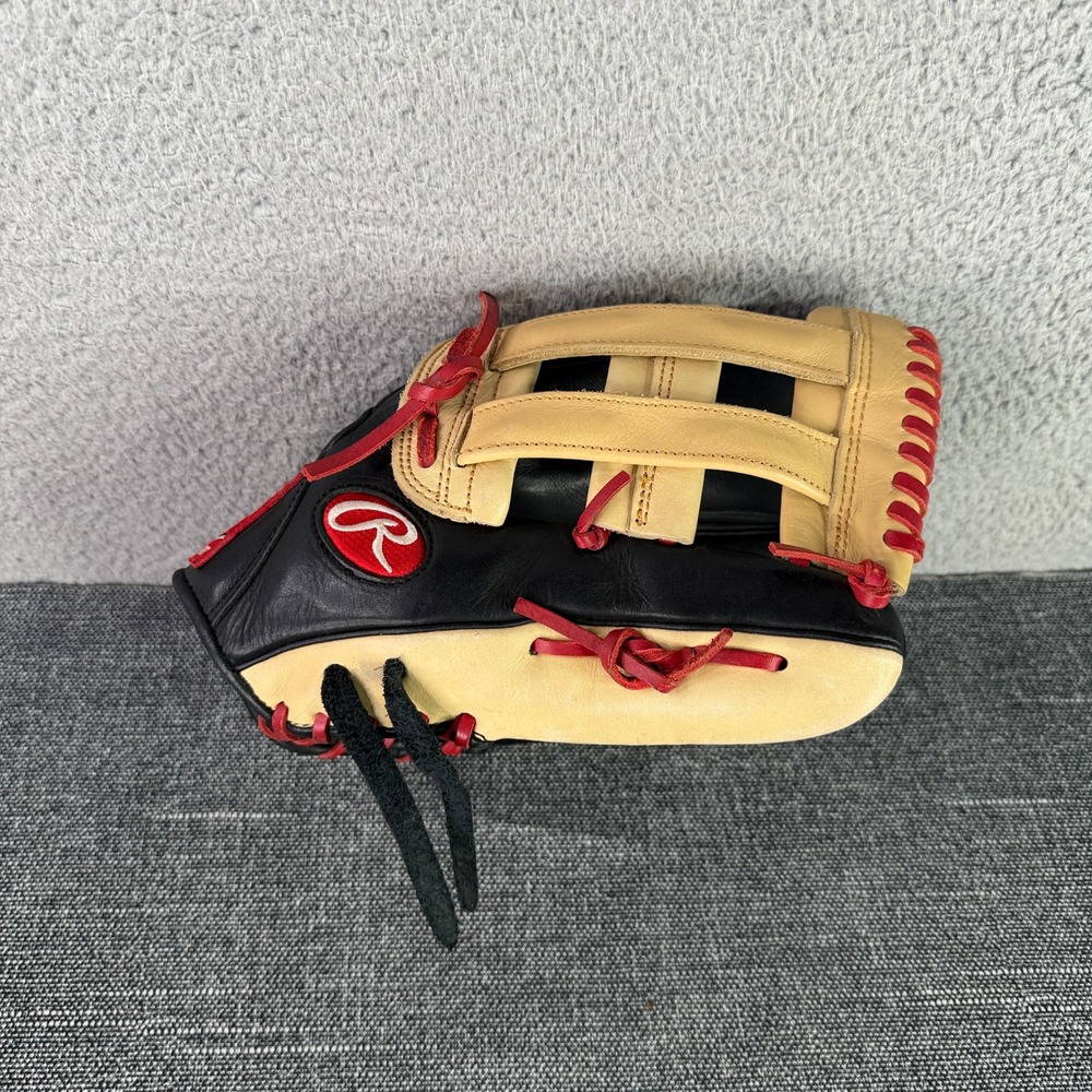 Rawlings Gamer XLE Outfield Glove Mens 12.75 Black Red GXLE3029-6BCS H-Web RHT